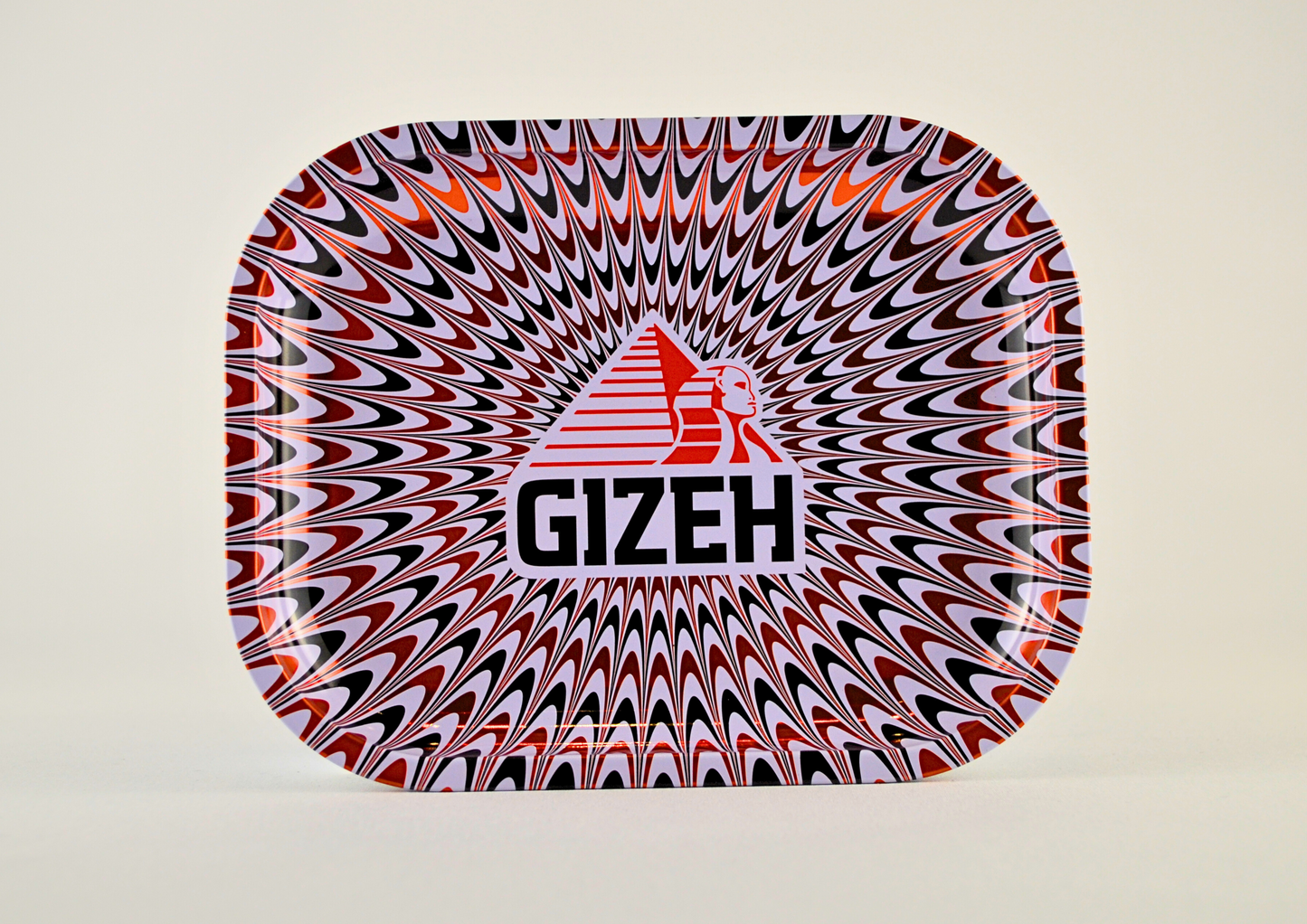 GIZEH Trippy Metal Tray S Colored/ Red-White