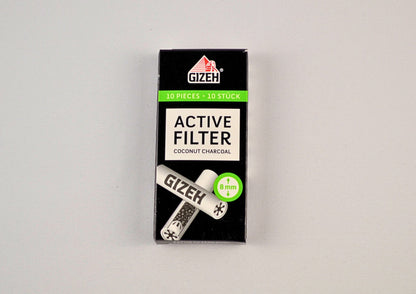 GIZEH 8mm Activated Carbon Filters 10x Box - 01 - 01 - 02 - 2014 - 