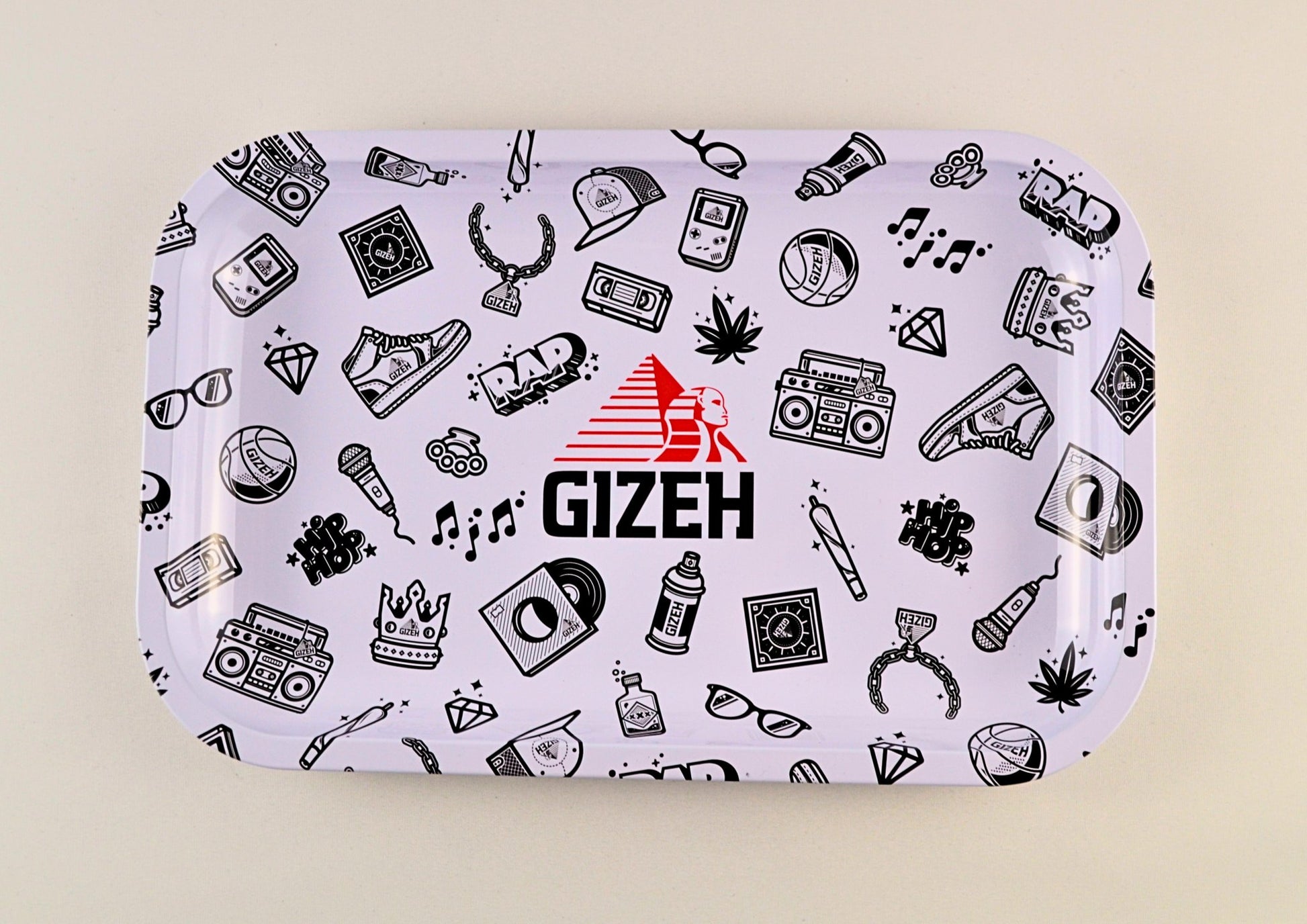 GIZEH Metal Tray M Comic White/ Comic Black/ All Pink - 1 - 01 - 05 - 2005 - Comic White